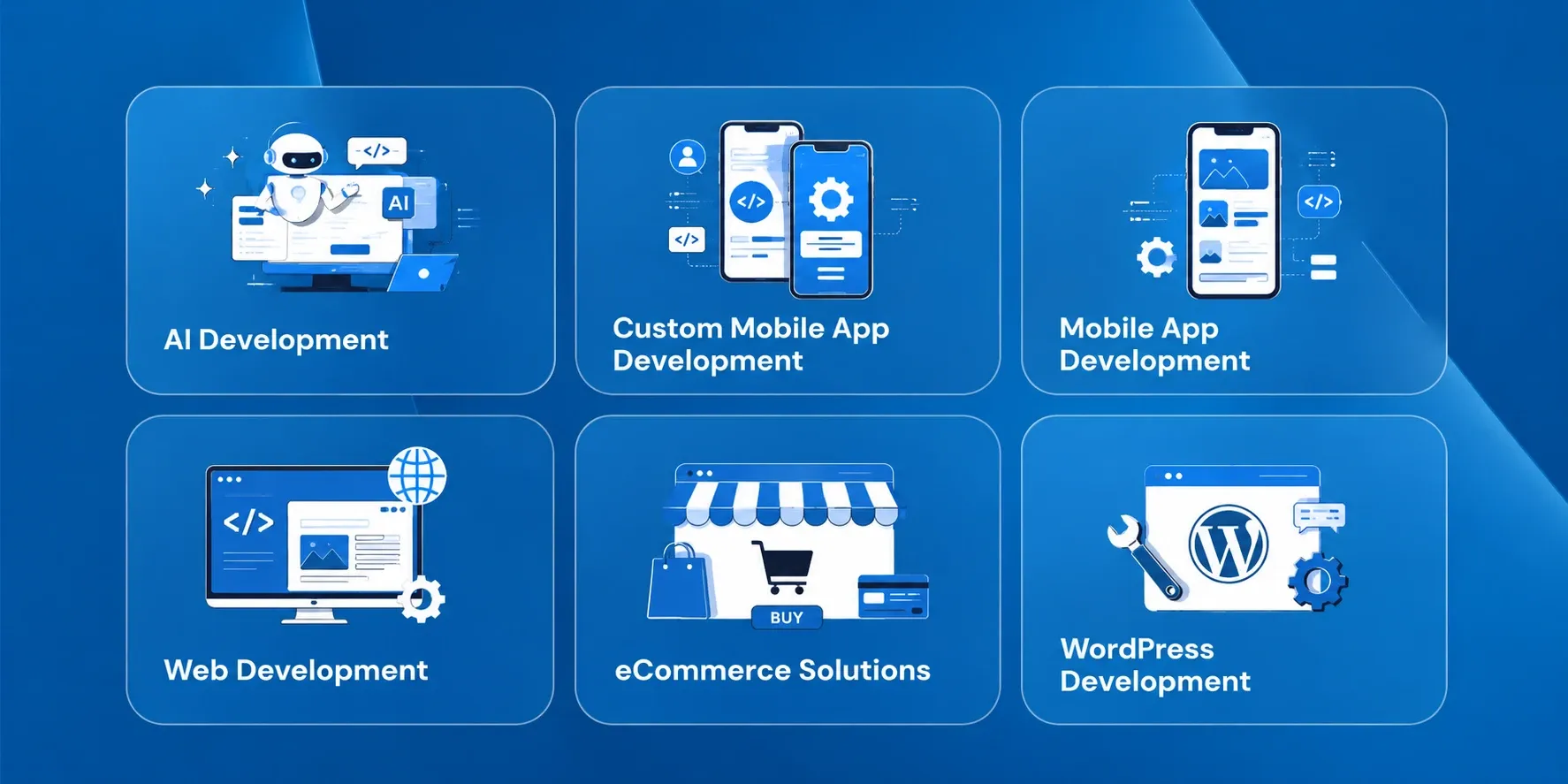 Software development services offered by Clyrix Digital — AI, web, mobile, and custom software